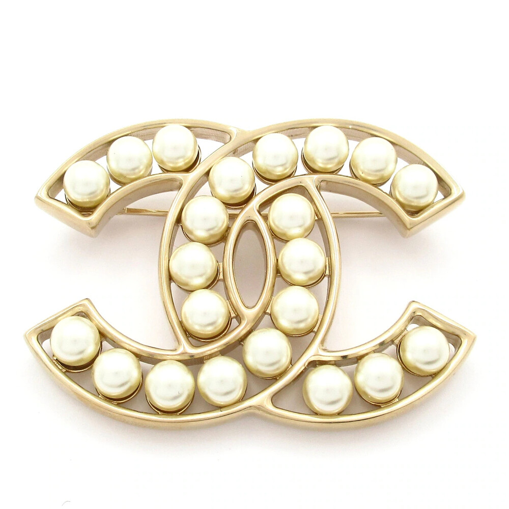 Chanel Coco Gold White Hardware Faux #338341C96B